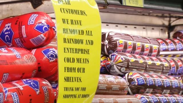 Listeria llega a las tiendas de alimentos de Sudáfrica