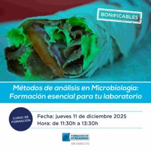 Métodos de análisis en Microbiología: Formación Esencial para tu Laboratorio (11/12/2025)